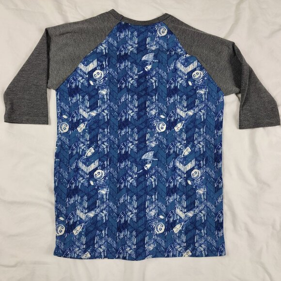 LuLaRoe Kids 8 Blue Gray Shirt The Nightmare Before Christmas Causal Outdoors - Picture 1 of 7